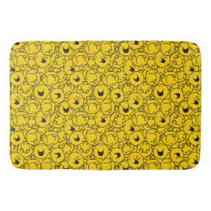 Mr Happy Batch of Yellow Smiles Pattern Bath Mat