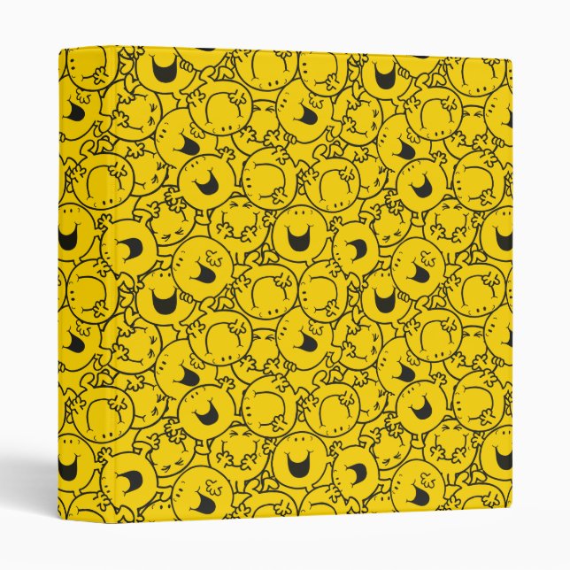 Mr  Happy | Batch of Yellow Smiles Pattern Binder (Front/Spine)