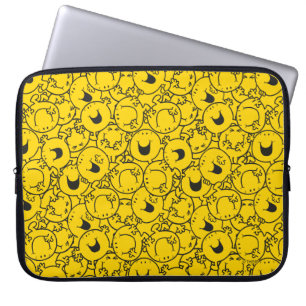 Mr  Happy   Batch of Yellow Smiles Pattern Laptop Sleeve