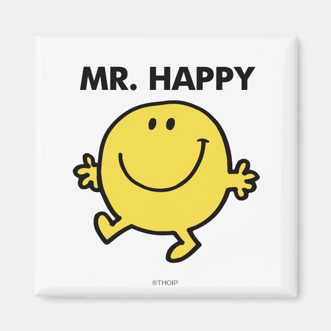Mr. Happy | Dancing & Smiling Magnet (Front)