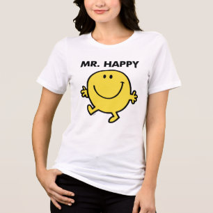 Mr. Happy Dancing & Smiling Tri-Blend Shirt