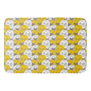 Mr Happy Flashing Smiles Pattern Bath Mat