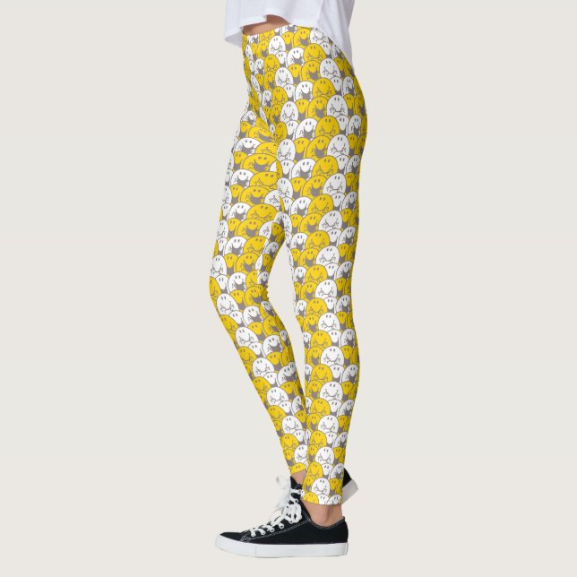 Mr Happy | Flashing Smiles Pattern Leggings (Left)