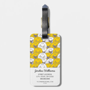 Mr Happy   Flashing Smiles Pattern Luggage Tag