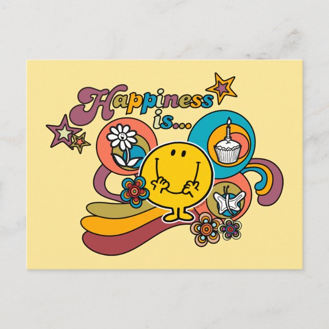 Mr. Happy | Happiness Is… Postcard (Front)