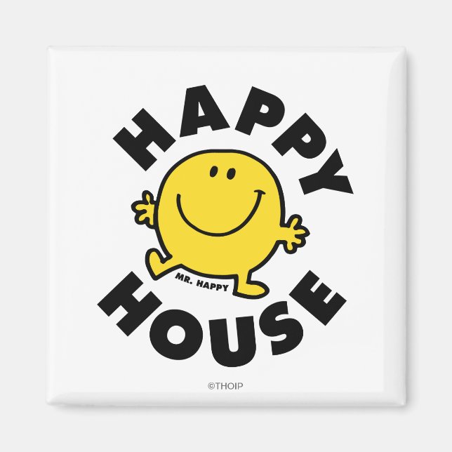 Mr. Happy | Happy House Magnet (Front)