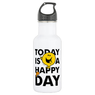 Mr. Happy Today is a Happy Day 532 Ml Water Bottle