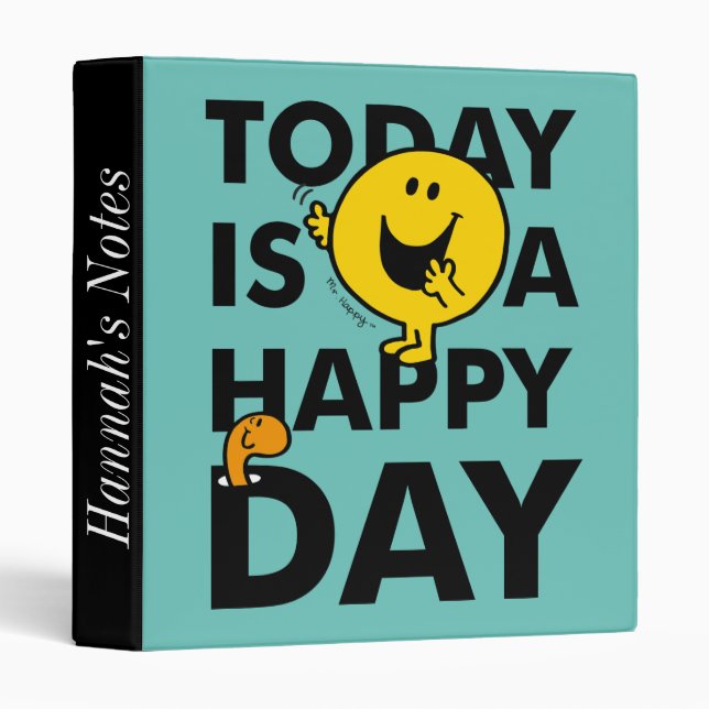 Mr. Happy | Today is a Happy Day Binder (Front/Spine)