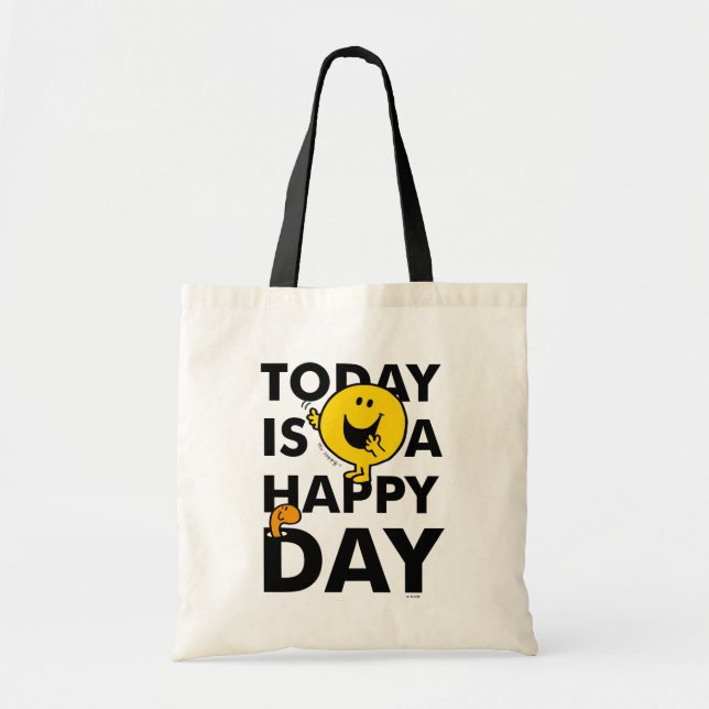 Mr. Happy | Today is a Happy Day Tote Bag (Front)