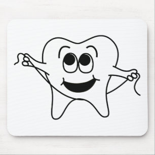 Mr. Happy Tooth Mouse Pad