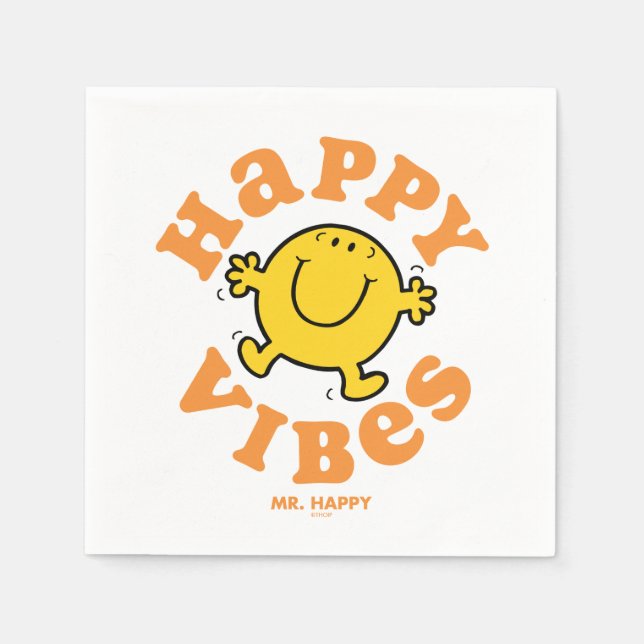 Mr. Happy Vibes Napkin (Front)