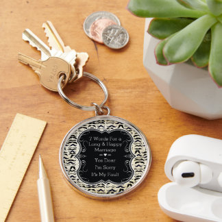 Mr. Hipster Moustache Vintage Retro Keychain