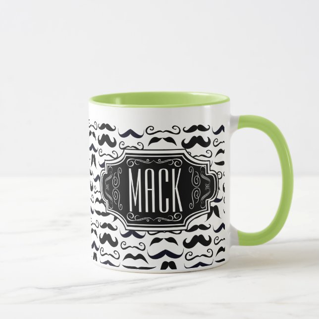 Mr. Hipster Moustache Vintage Retro Mug (Right)