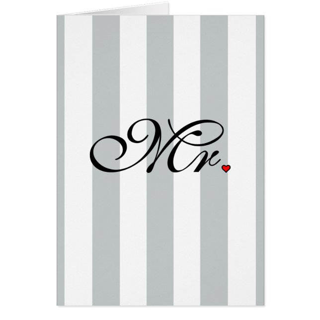 Mr. Husband Groom Click to Customize Colour Stripe (Front)