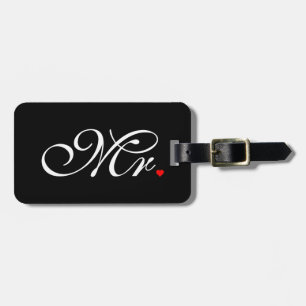 Mr. Husband Groom His Hers Newly Weds Luggage Tag