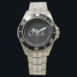 Mr. Husband Groom His Hers Newly Weds Watch<br><div class="desc">A classic monogram for Mr. and Mrs. for newly weds established couples mom dad girlfriend or boyfriend. A perfect last minute gift idea. Mr. and Mrs. Husband Wife His Hers Newly Weds on a custom gift to wear or to share. Use the "Ask this Designer" link to contact us with...</div>