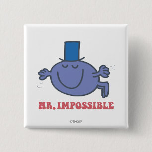 Mr. Impossible In Flight 2 Inch Square Button