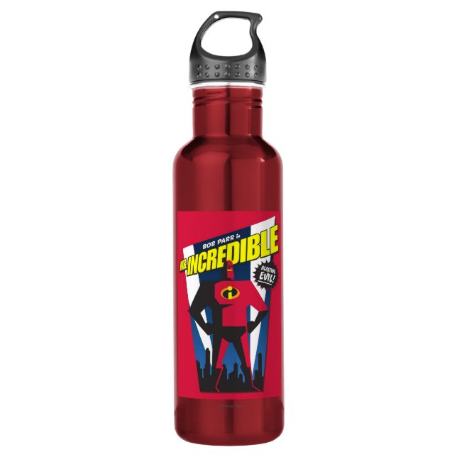 Mr Incredible Poster Art Disney 710 Ml Water Bottle (Front)