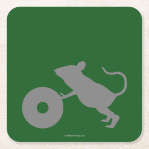 Mr. Jingles from Green Mile Square Paper Coaster