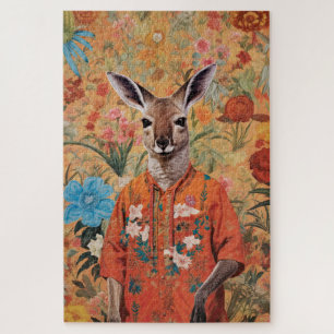 Mr. Kangaroo in His Garden Jigsaw Puzzle