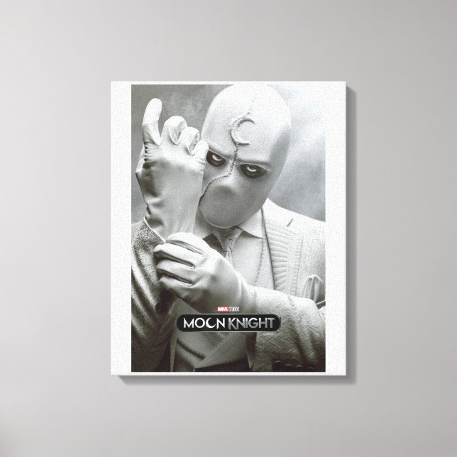 Mr. Knight Adjusting Glove Poster Art Canvas Print (Front)
