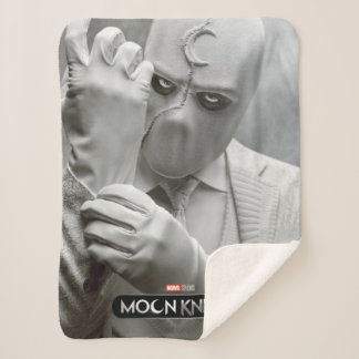 Mr. Knight Adjusting Glove Poster Art Sherpa Blanket