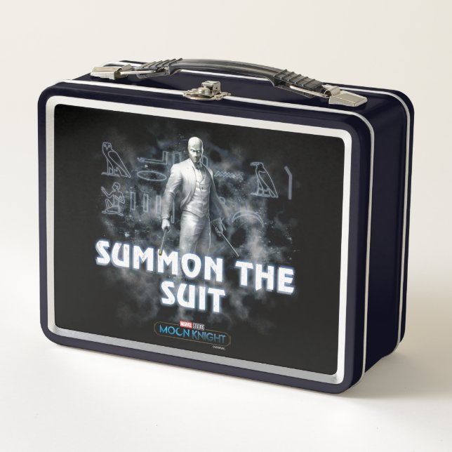 Mr. Knight - Summon The Suit Metal Lunch Box (Front)