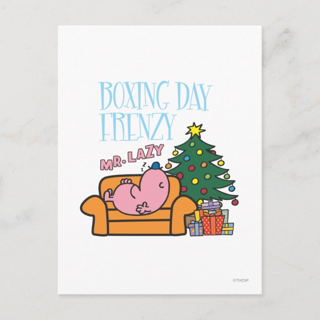Mr. Lazy Resting On A Couch Postcard (Front)
