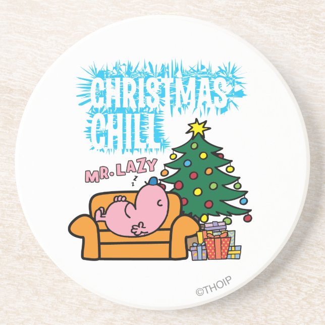 Mr. Lazy's Christmas Chill Coaster (Front)