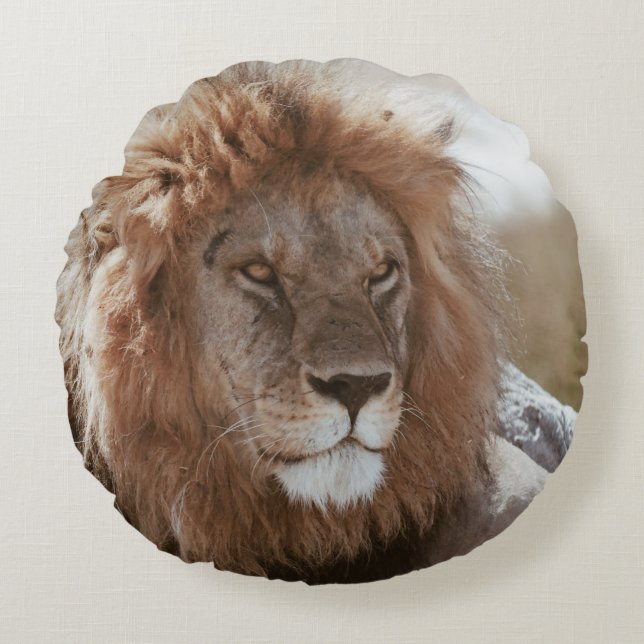 MR LION ROUND PILLOW (Front)