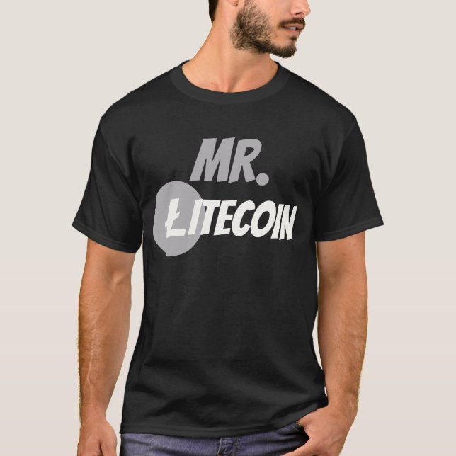 Mr. Litecoin Block Chain Cyrptocurrency Shirt (Front)