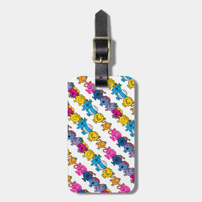 Mr. Little & Little Miss Character Pattern Luggage Tag (Front Vertical)