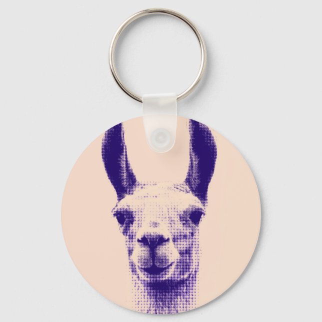 Mr Llama Keychain (Front)