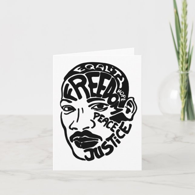 Mr. Luther King Sticker  Card (Front)