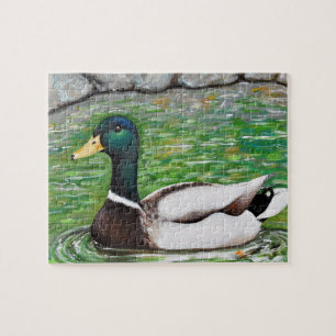 Mr Mallard Duck Painting Jigsaw Puzzle