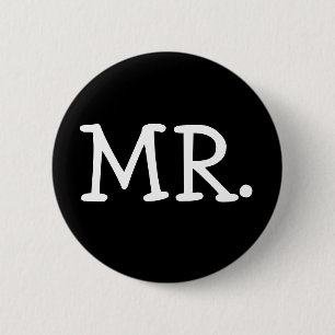 Mr Married 2 Inch Round Button