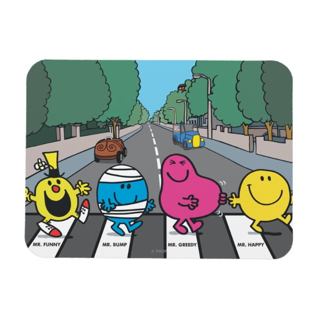Mr. Men Abbey Road Walkers Magnet (Horizontal)