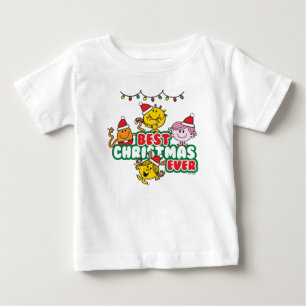 Mr Men Little Miss Best Christmas Ever Baby T-Shirt
