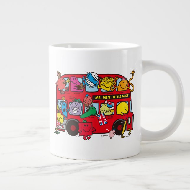 Mr. Men & Little Miss Bus Large Coffee Mug (Right)