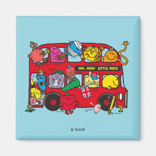 Mr. Men & Little Miss Bus Magnet