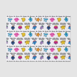 Mr Men & Little Miss   Character Names Tissue Paper