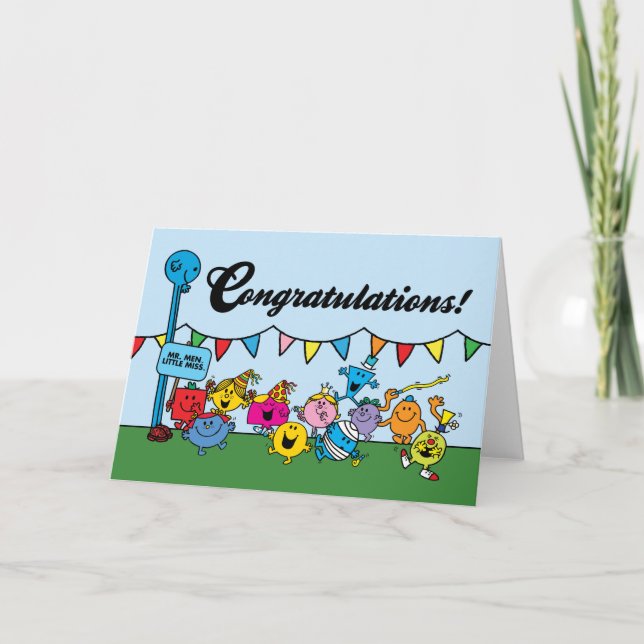 Mr Men Little Miss | Congratulations Card (Front)