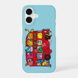 Mr. Men & Little Miss Crowded Bus iPhone 16 Case