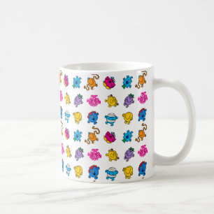 Mr Men & Little Miss   Dancing Neon Pattern Coffee Mug