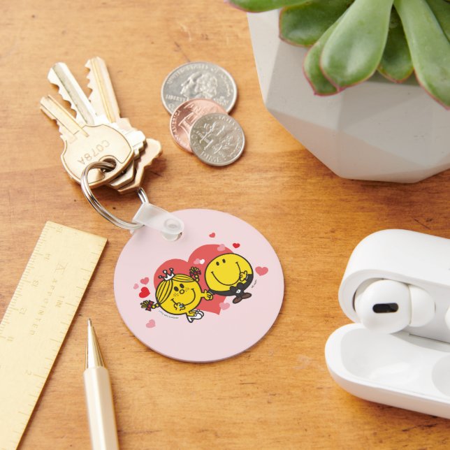 Mr. Men Little Miss Happy Sunshine Wedding Keychain (Desk)