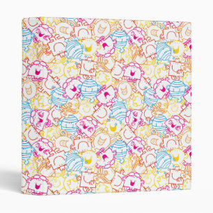 Mr Men & Little Miss   Neon Colours Pattern Binder