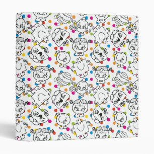 Mr Men & Little Miss Rainbow Polka Dots Pattern Binder