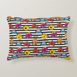 Mr Men & Little Miss   Stripes Pattern Accent Pillow