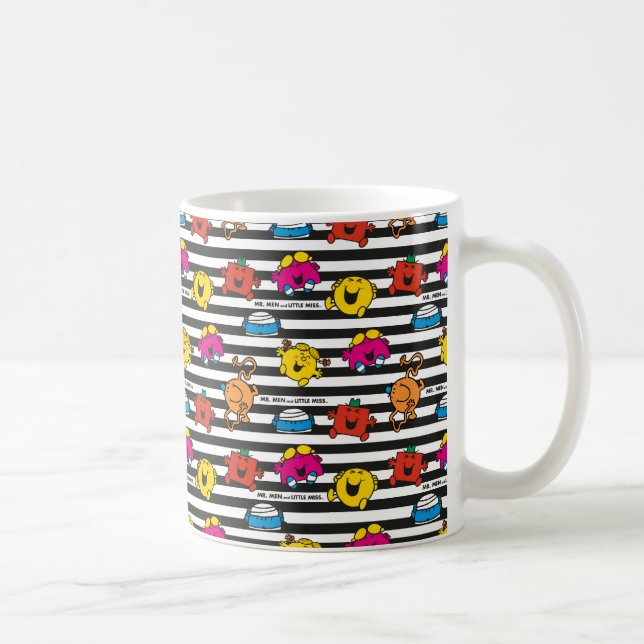 Mr Men & Little Miss | Stripes Pattern Coffee Mug (Right)