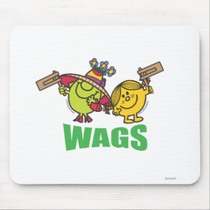 Mr. Men Little Miss Wags Mouse Pad